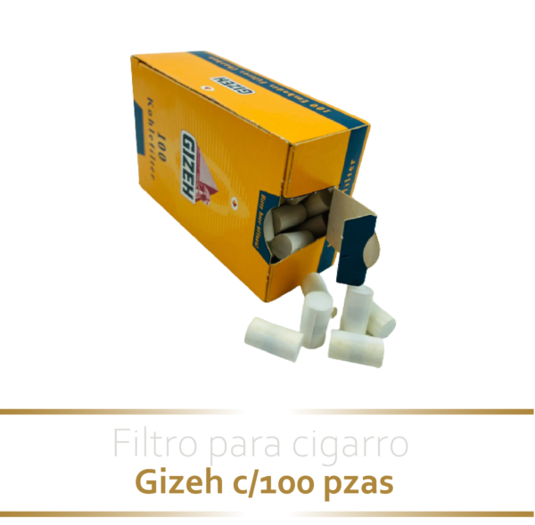 Filtro para cigarro Gizeh c/100 pzs.